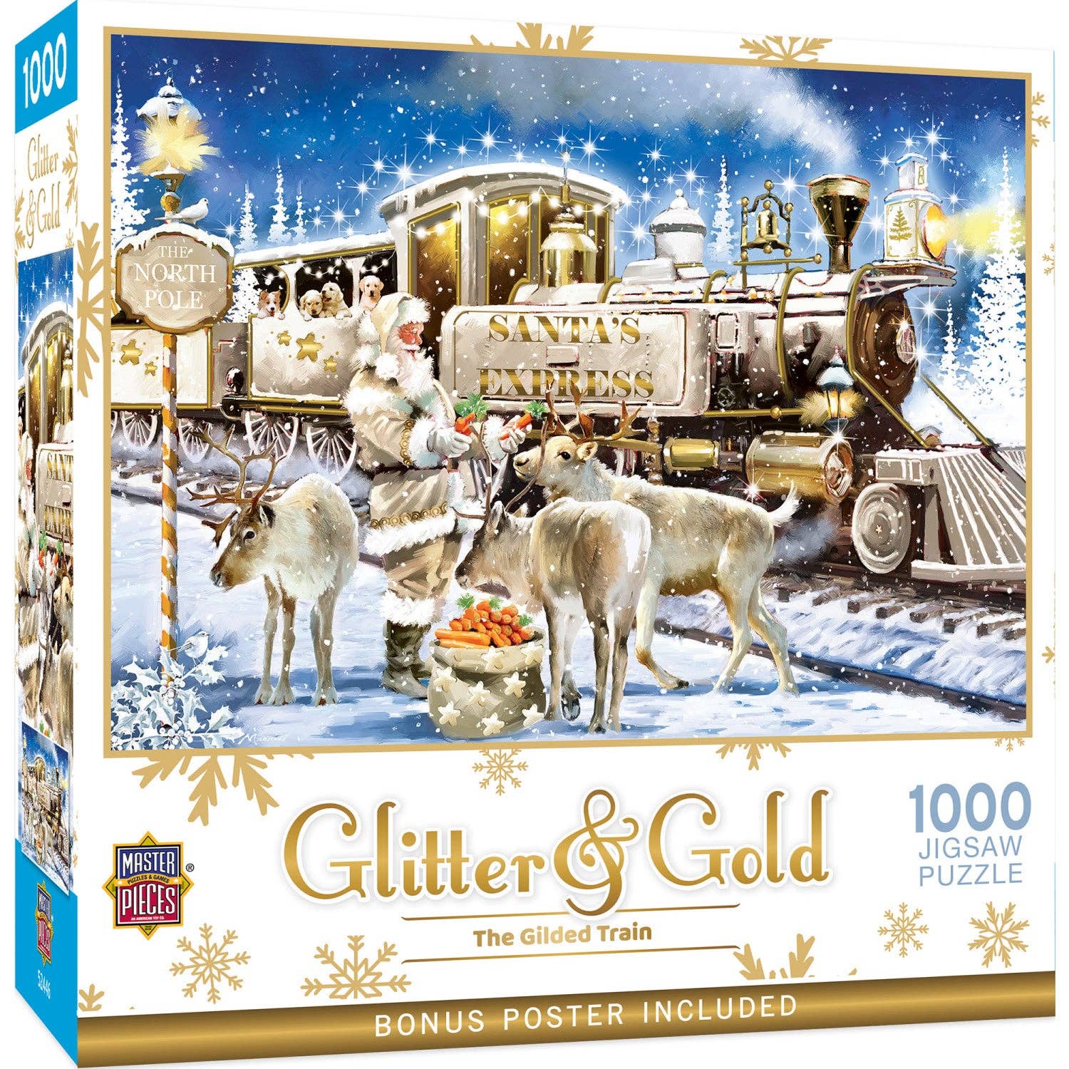 Glitter & Gold - The Gilded Train 1000 Piece Jigsaw Puzzle | Masterpieces Puzzles