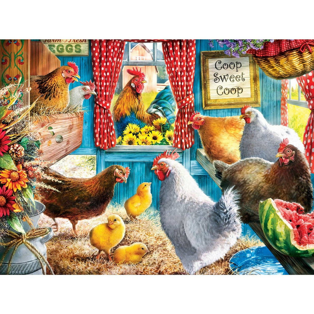 Green Acres - Cluckington Palace 300 Piece EZ Grip Puzzle | Masterpieces