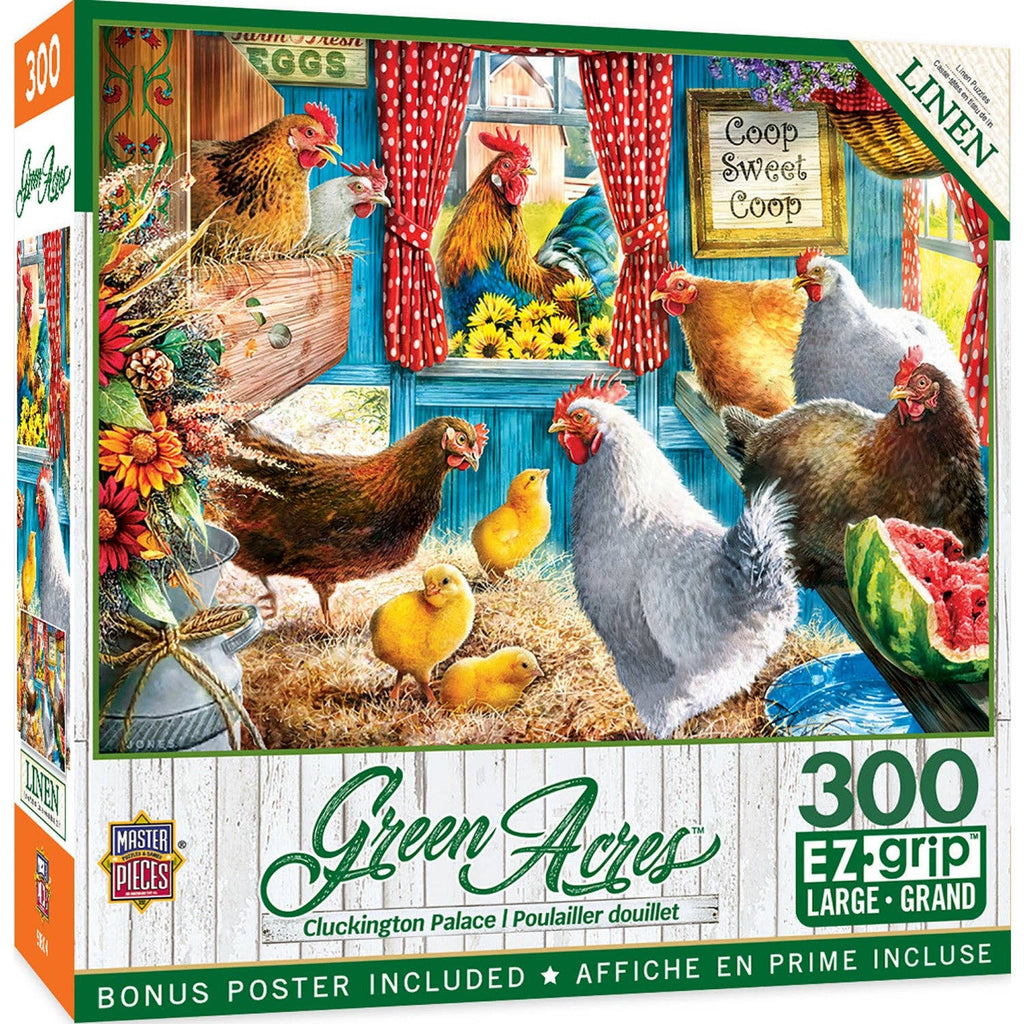 Green Acres - Cluckington Palace 300 Piece EZ Grip Puzzle | Masterpieces