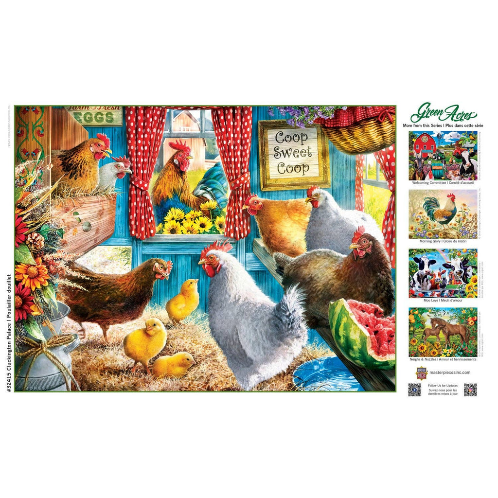 Green Acres - Cluckington Palace 300 Piece EZ Grip Puzzle | Masterpieces