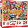 Greetings From Route 66 - 550 Piece Puzzle by MasterPieces