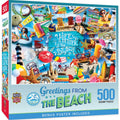 Greetings From the Beach 500 Piece Jigsaw Puzzle | Masterpieces Puzzles