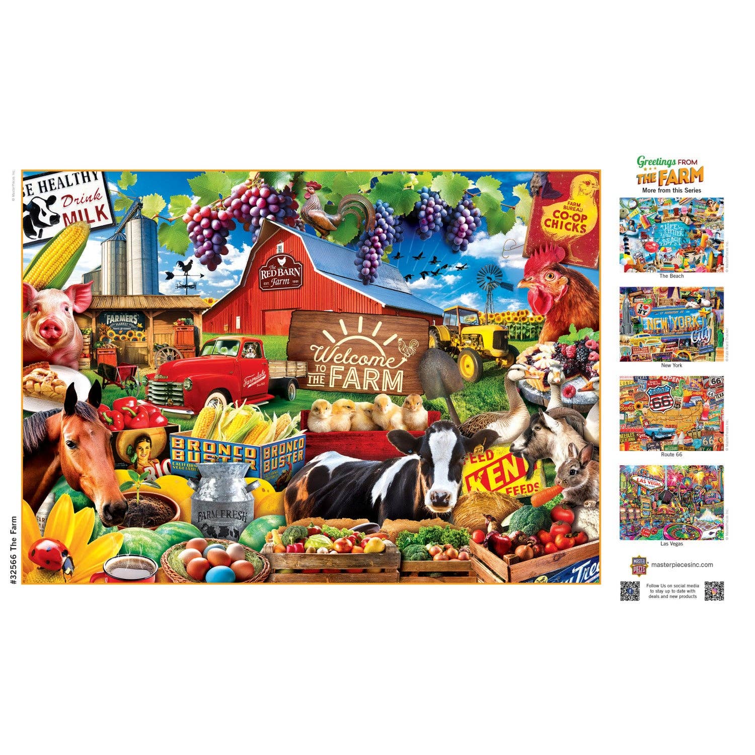 Greetings From the Farm 500 Piece Jigsaw Puzzle by Masterpieces Puzzles