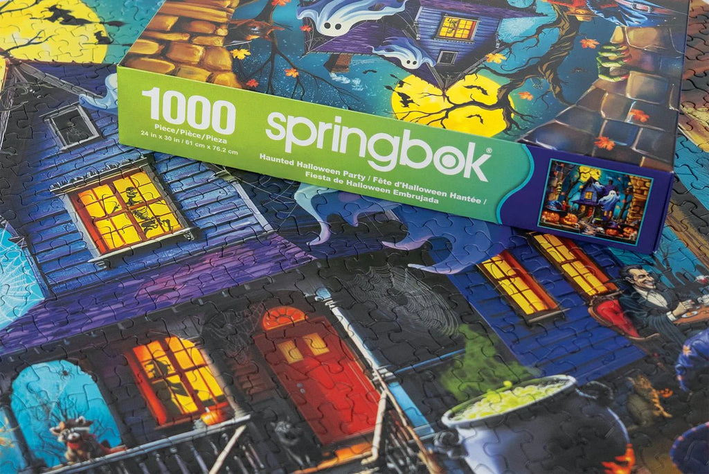 Haunted Halloween Party 1000 Piece Jigsaw Puzzle | Springbok Puzzles