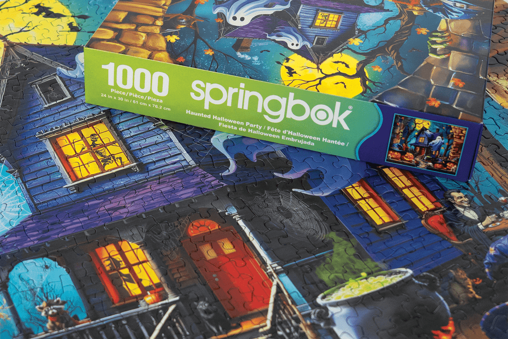 Haunted Halloween Party 1000 Piece Jigsaw Puzzle | Springbok Puzzles