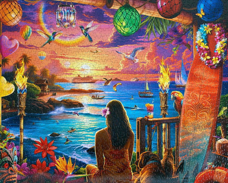 Hawaiian Oasis 1000 Piece Jigsaw Puzzle by Springbok Puzzles