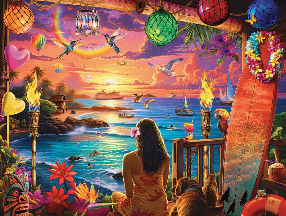Hawaiian Oasis 1000 Piece Jigsaw Puzzle by Springbok Puzzles