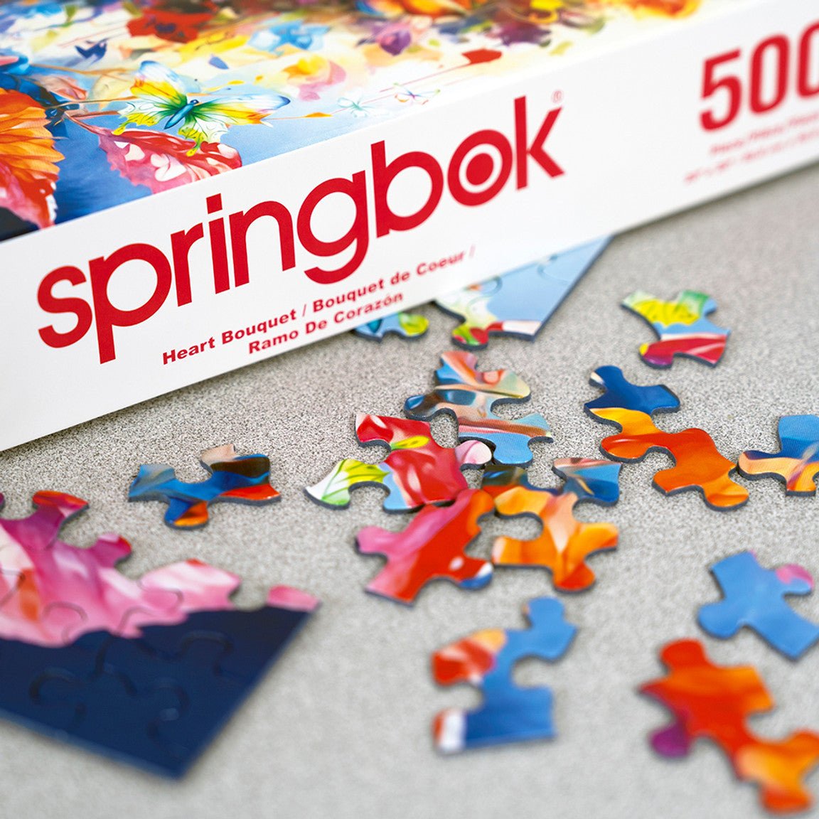 Heart Bouquet 500 Piece Jigsaw Puzzle by Springbok Puzzles
