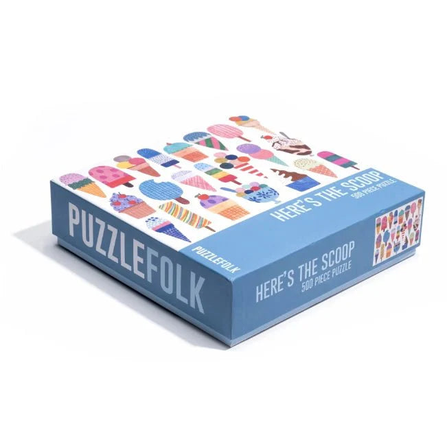 Here's the Scoop Jigsaw Puzzle - 500 Piece Ice Cream Puzzle by Puzzlefolk