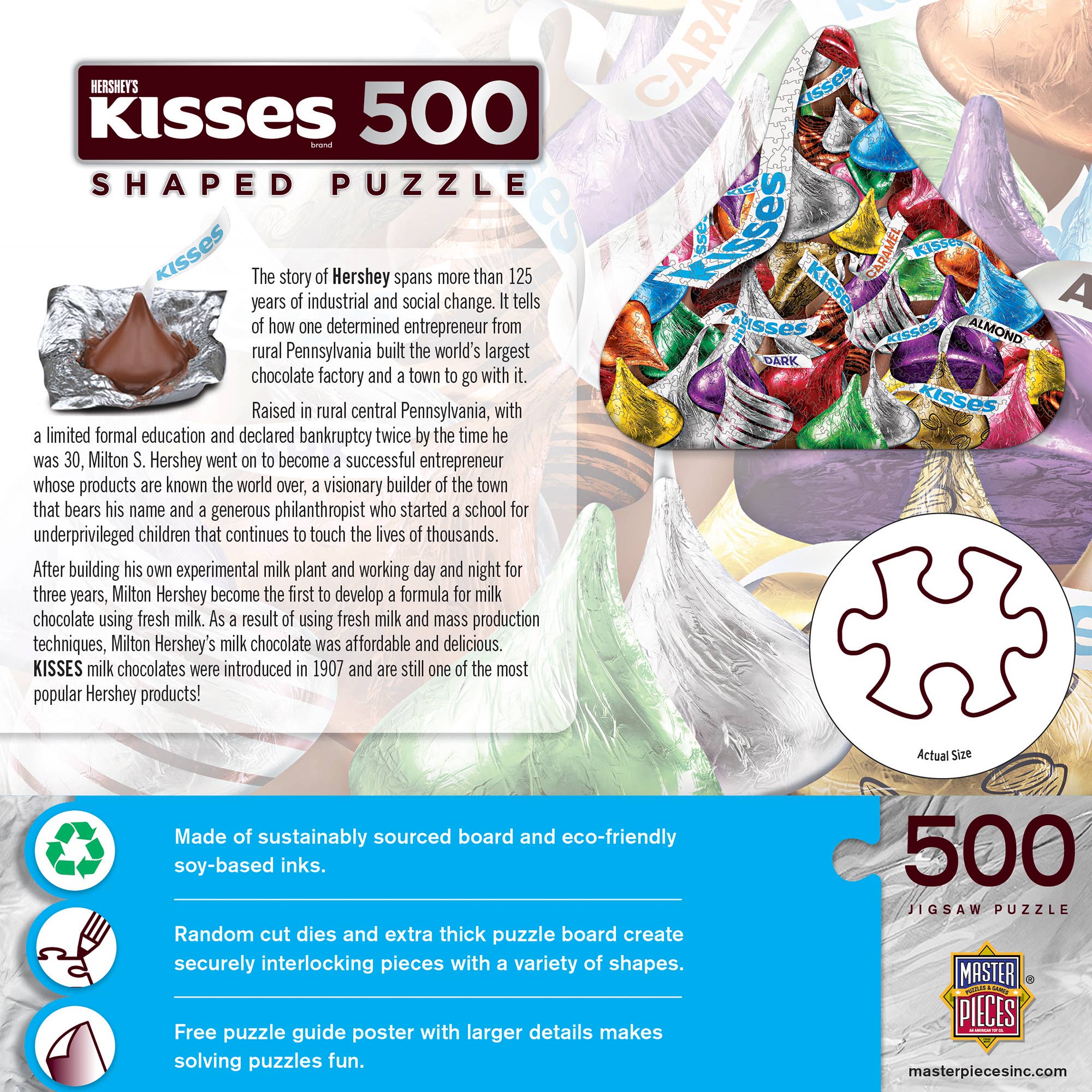 Hershey's Kisses 500 Piece Shaped Puzzle by MasterPieces Puzzles