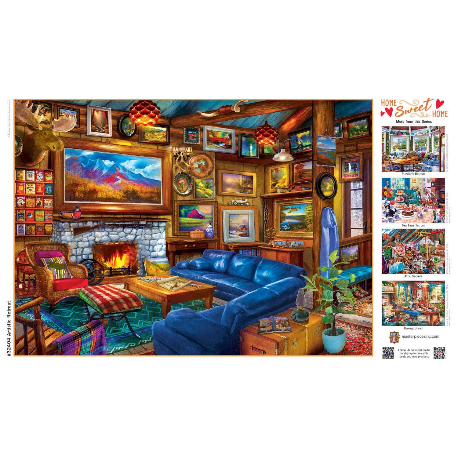 Home Sweet Home - Artistic Retreat 500 Piece Puzzle by Masterpieces