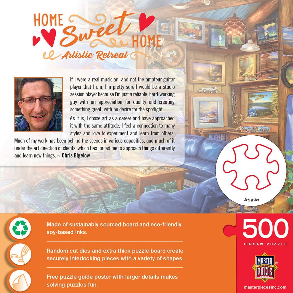 Home Sweet Home - Artistic Retreat 500 Piece Puzzle by Masterpieces