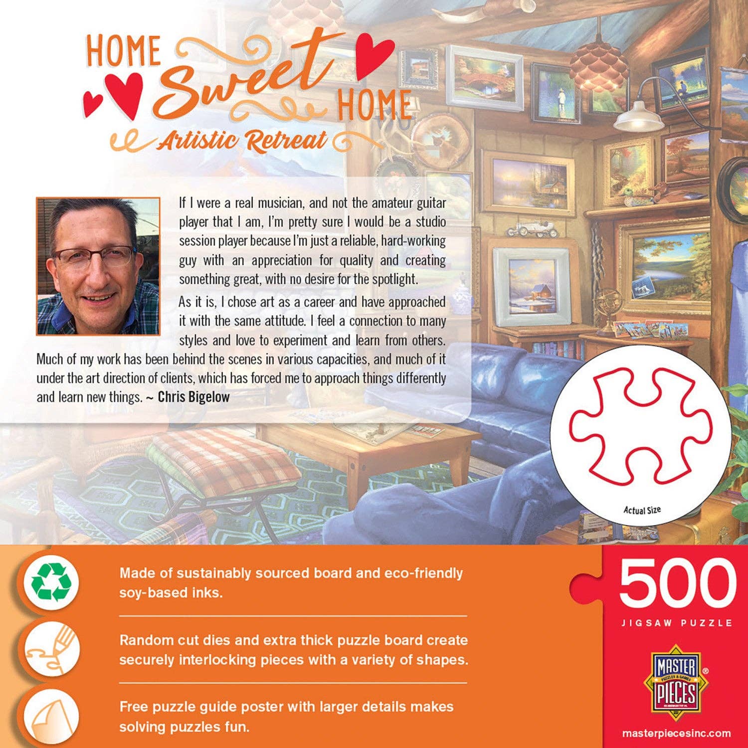 Home Sweet Home - Artistic Retreat 500 Piece Puzzle by Masterpieces