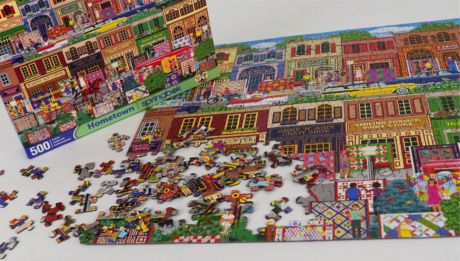Hometown 500 Piece Jigsaw Puzzle by Springbok Puzzles