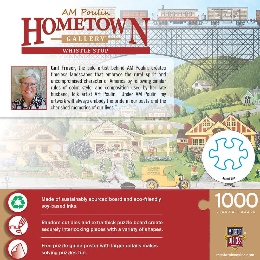 Hometown Gallery - Whistle Stop 1000 Piece Jigsaw Puzzle | Masterpieces Puzzles