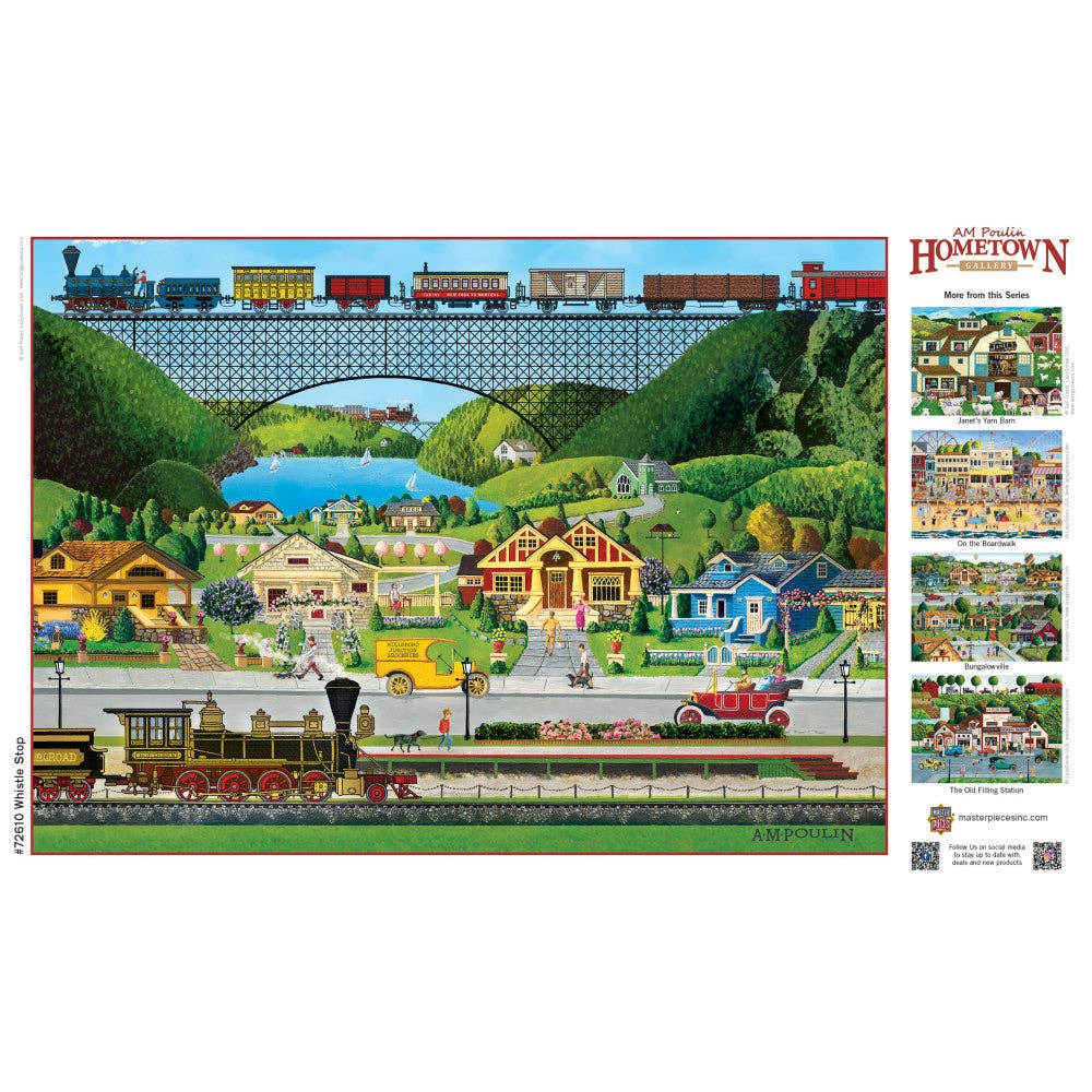 Hometown Gallery - Whistle Stop 1000 Piece Jigsaw Puzzle | Masterpieces Puzzles