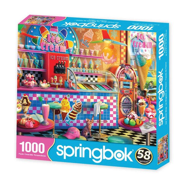 Ice Cream Shop 1000 Piece Jigsaw Puzzle by Springbok Puzzles
