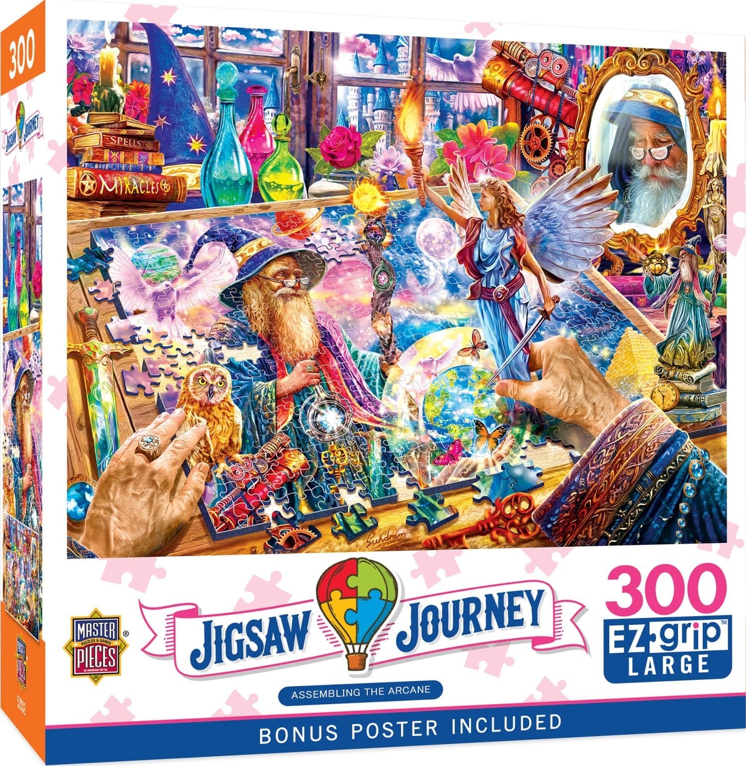 Jigsaw Journey Assembling the Arcane 300 Piece EZ Grip Jigsaw Puzzle | Masterpieces