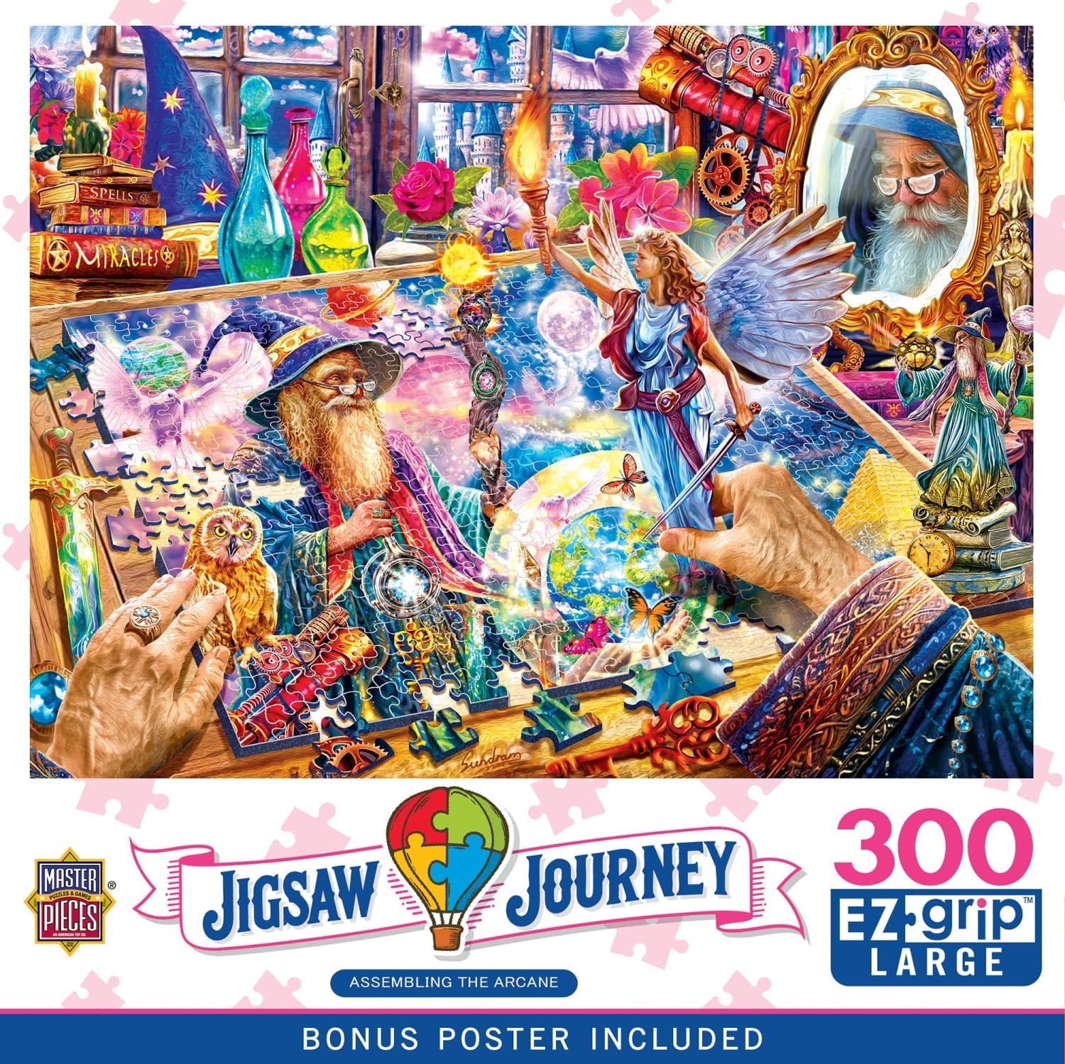 Jigsaw Journey Assembling the Arcane 300 Piece EZ Grip Jigsaw Puzzle | Masterpieces