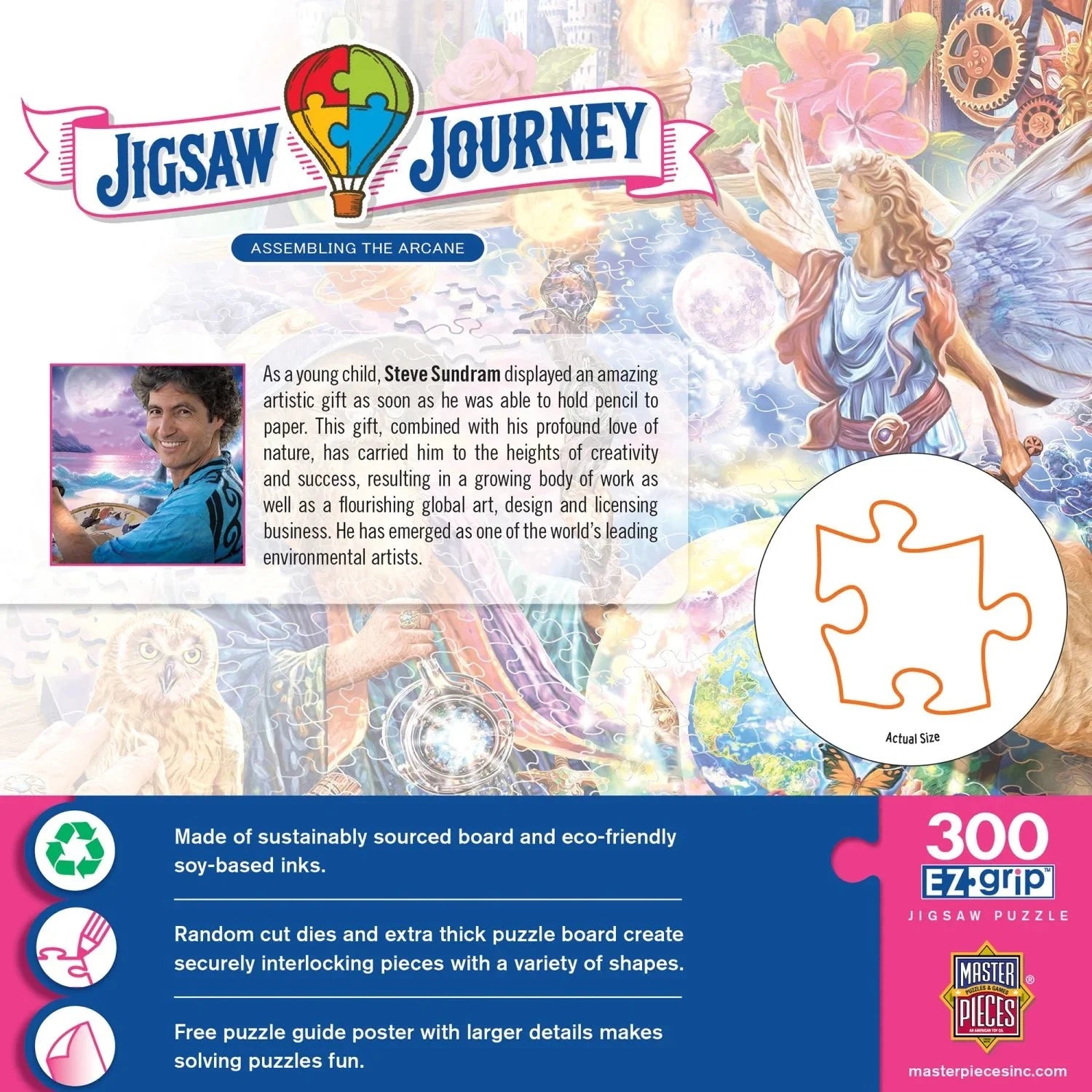 Jigsaw Journey Assembling the Arcane 300 Piece EZ Grip Jigsaw Puzzle | Masterpieces