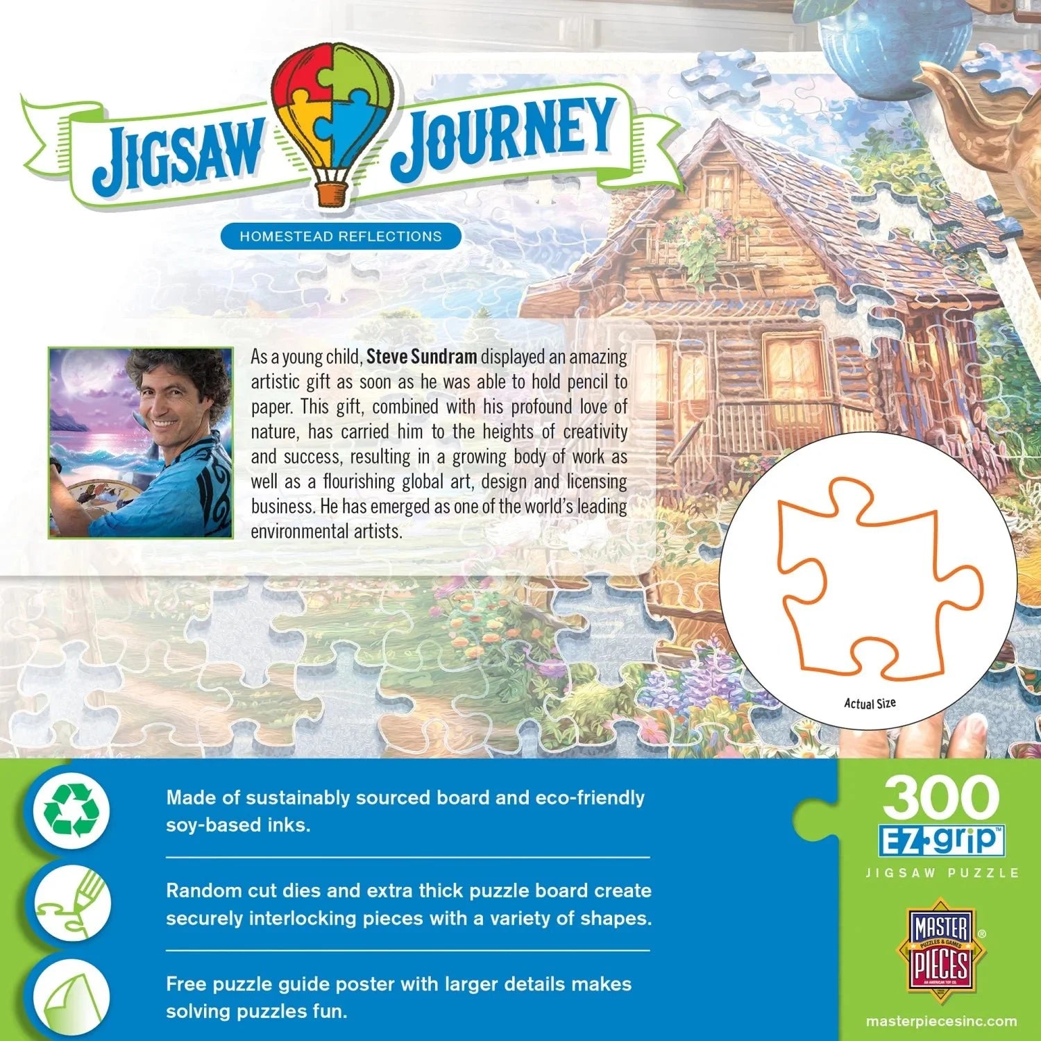 Jigsaw Journey Homestead Reflections 300 Piece EZ Grip Jigsaw Puzzle | Masterpieces