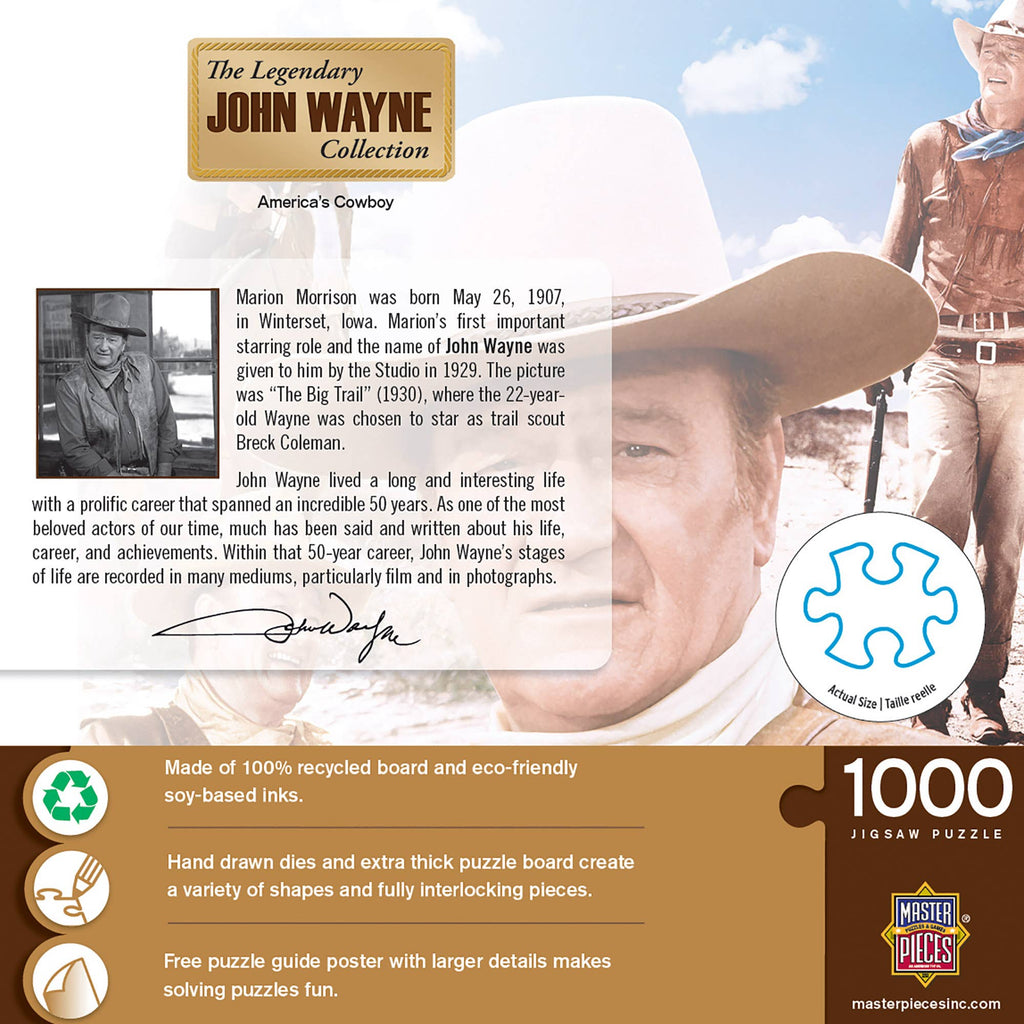 John Wayne Collection - America's Cowboy 1000 Piece Puzzle | Masterpieces