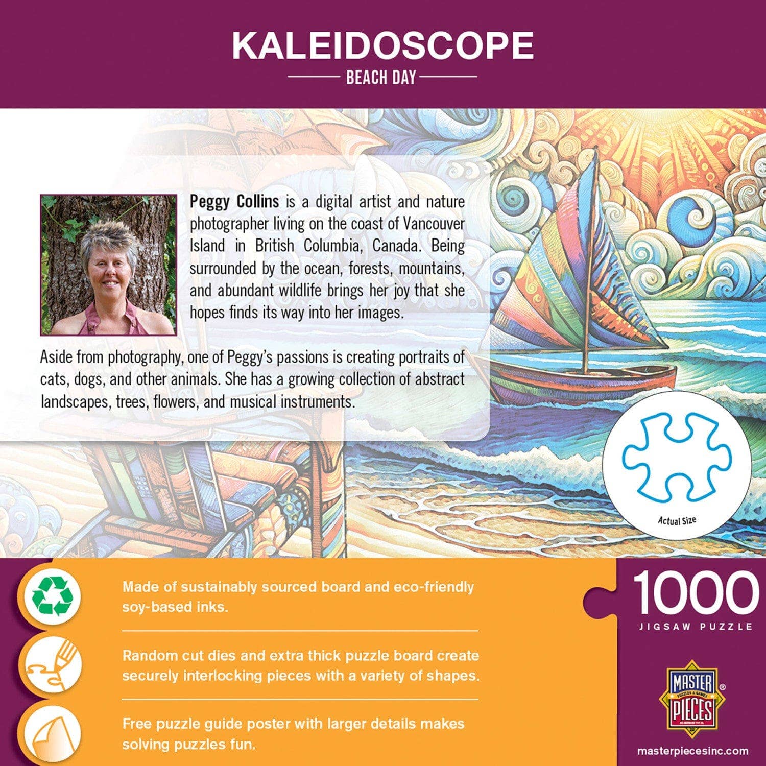 Kaleidoscope - Beach Day 1000 Piece Jigsaw Puzzleby Masterpieces Puzzles