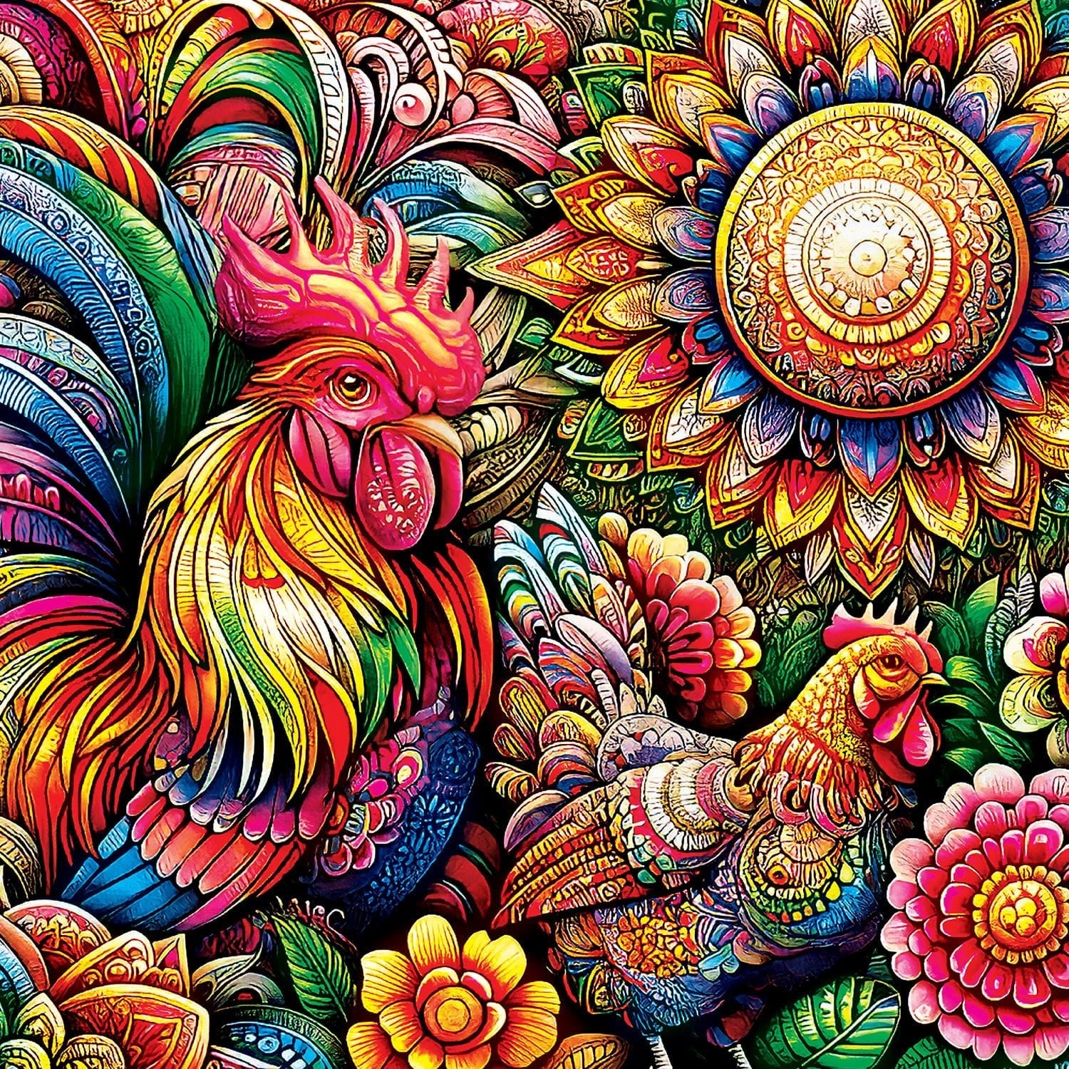 Kaleidoscope Sunrise Serenade 300 Piece EZ Grip Jigsaw Puzzle | Masterpieces