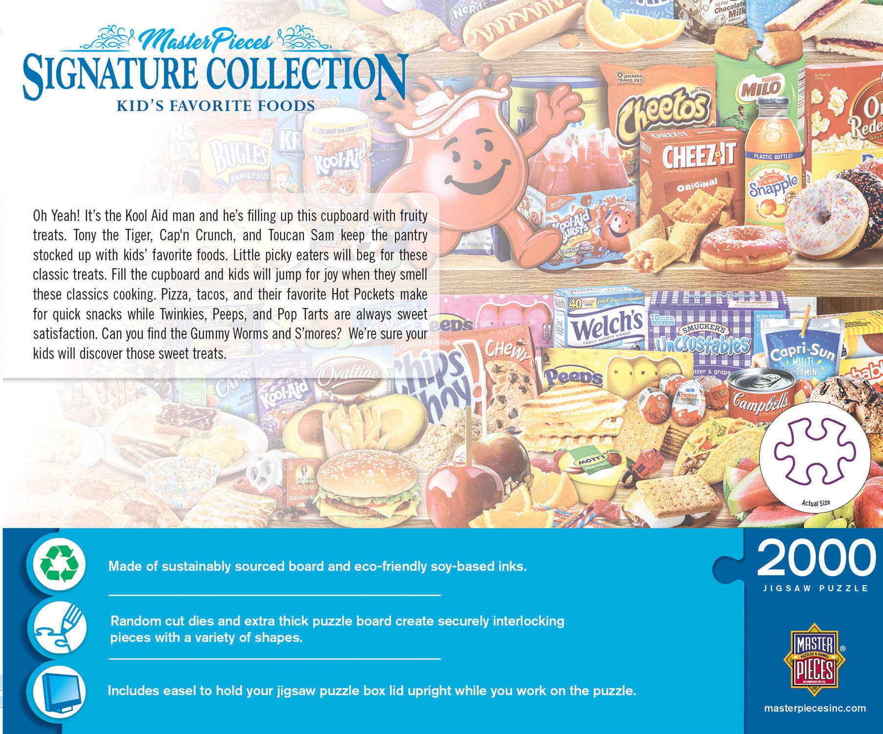 Kids' Favorite Foods 2000 Piece Jigsaw Puzzle by Masterpieces