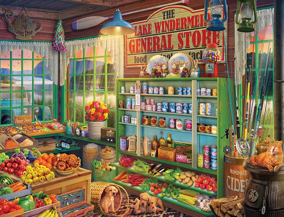 Lake Windermere General Store 500 Piece Jigsaw Puzzle by Springbok Puzzles