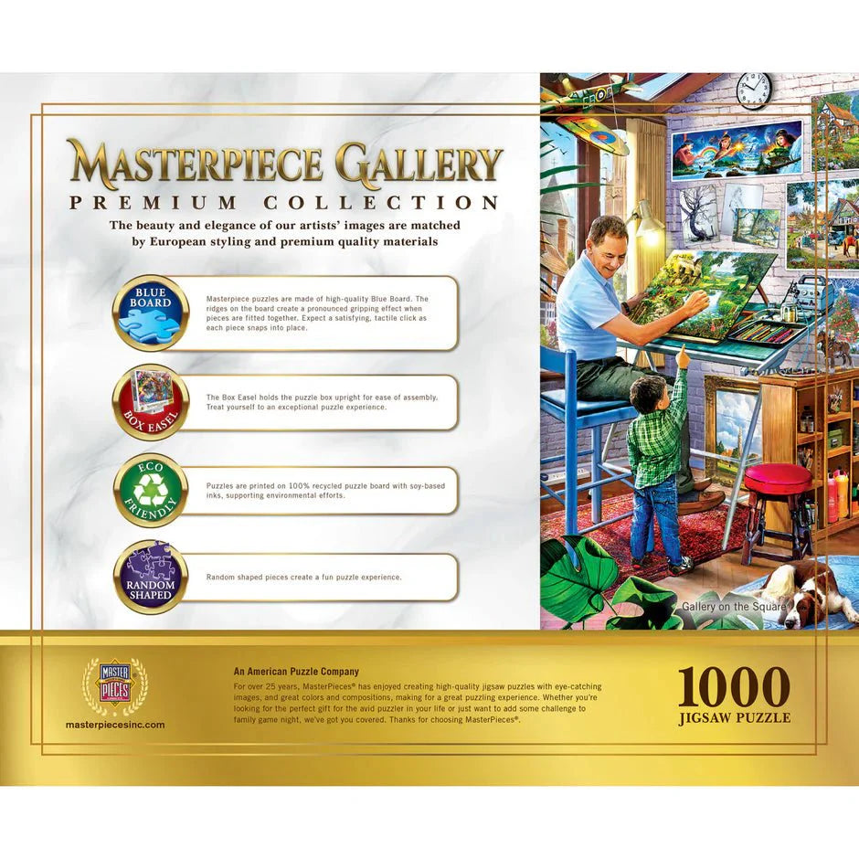 Masterpiece Gallery: Gallery on the Square – 1000 Piece Jigsaw Puzzle by MasterPieces