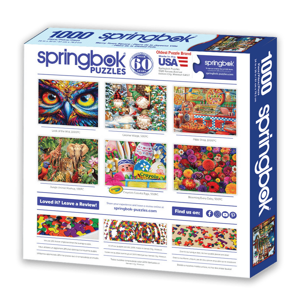 Merry Town Square 1000 Piece Jigsaw Puzzle | Springbok Puzzles