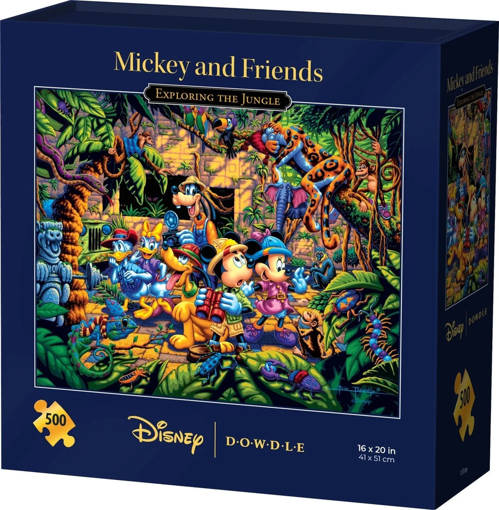 Mickey & Friends Exploring the Jungle 500 Piece Puzzle by Dowdle and Disney