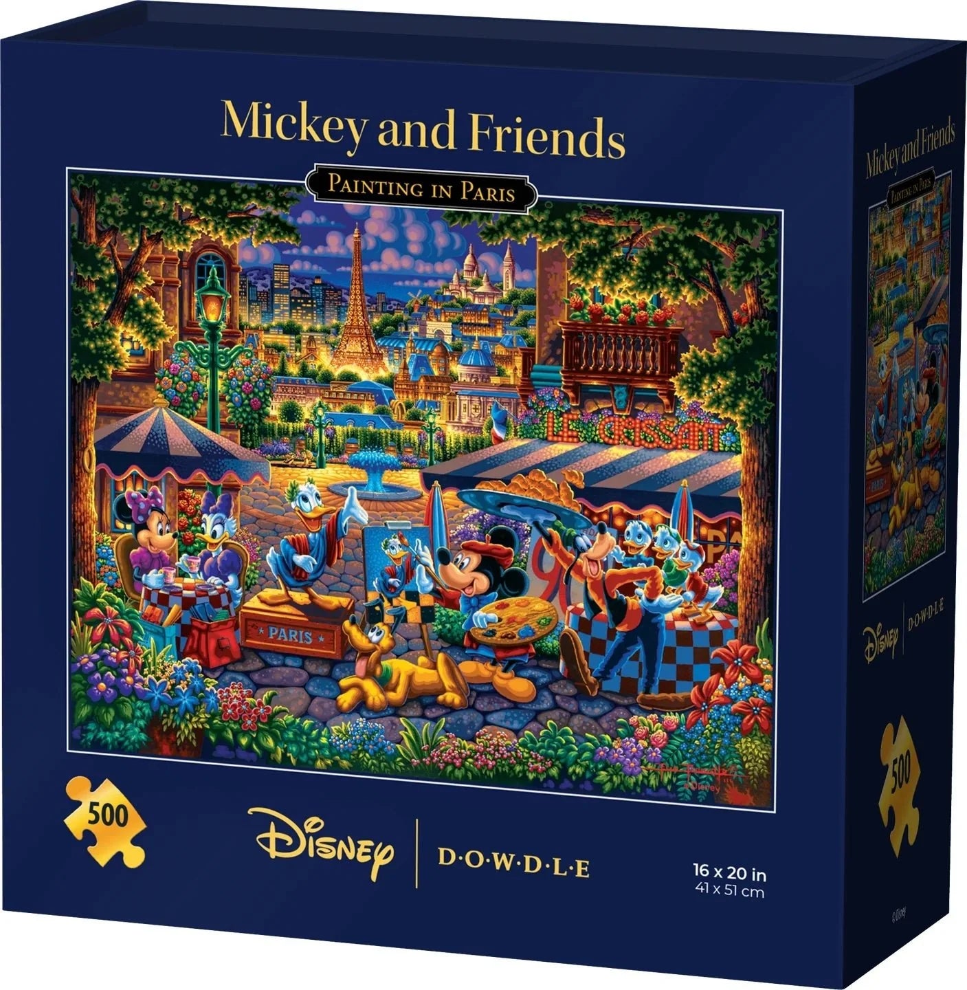 Mickey & Friends Painting in Paris 500 Piece Jigsaw Puzzle by Dowdle and Disney