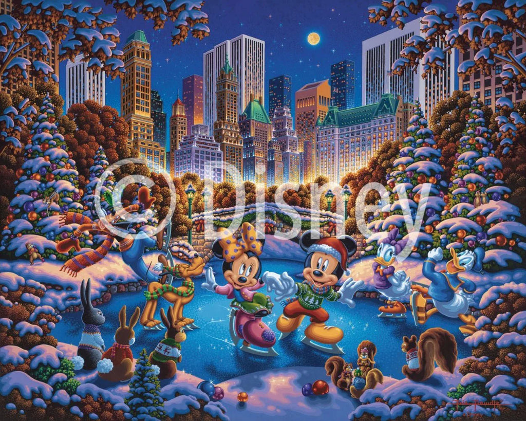 Mickey & Friends Skating in Central Park 500 Piece Puzzle by Disney and Dowdle
