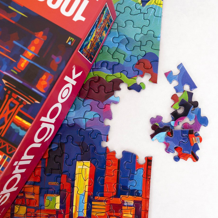 Midnight in San Francisco 1000 Piece Jigsaw Puzzle by Springbok Puzzles