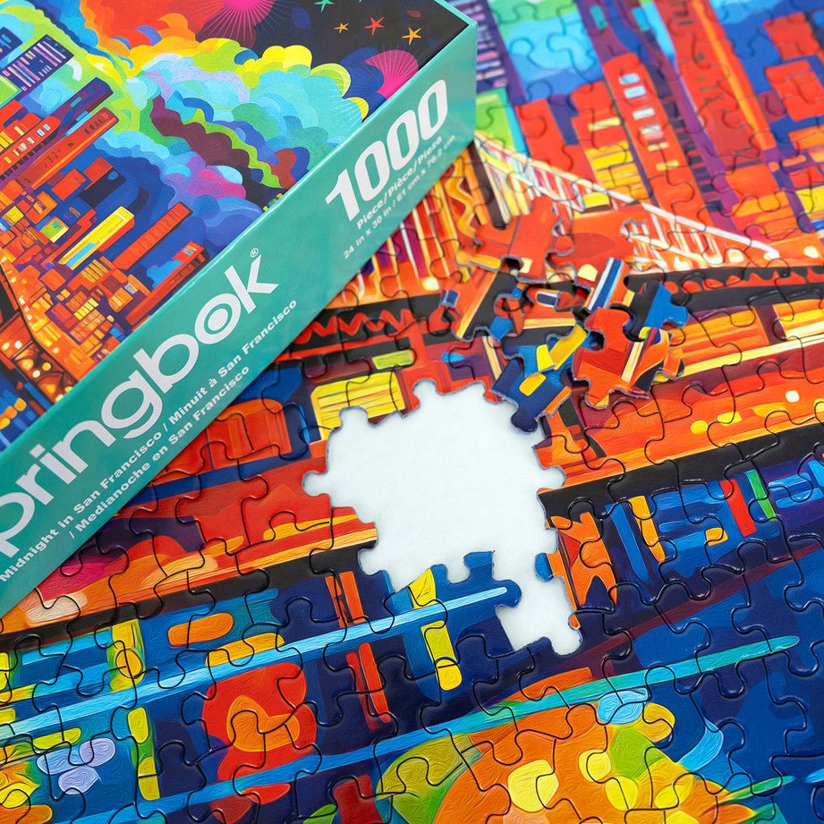 Midnight in San Francisco 1000 Piece Jigsaw Puzzle by Springbok Puzzles