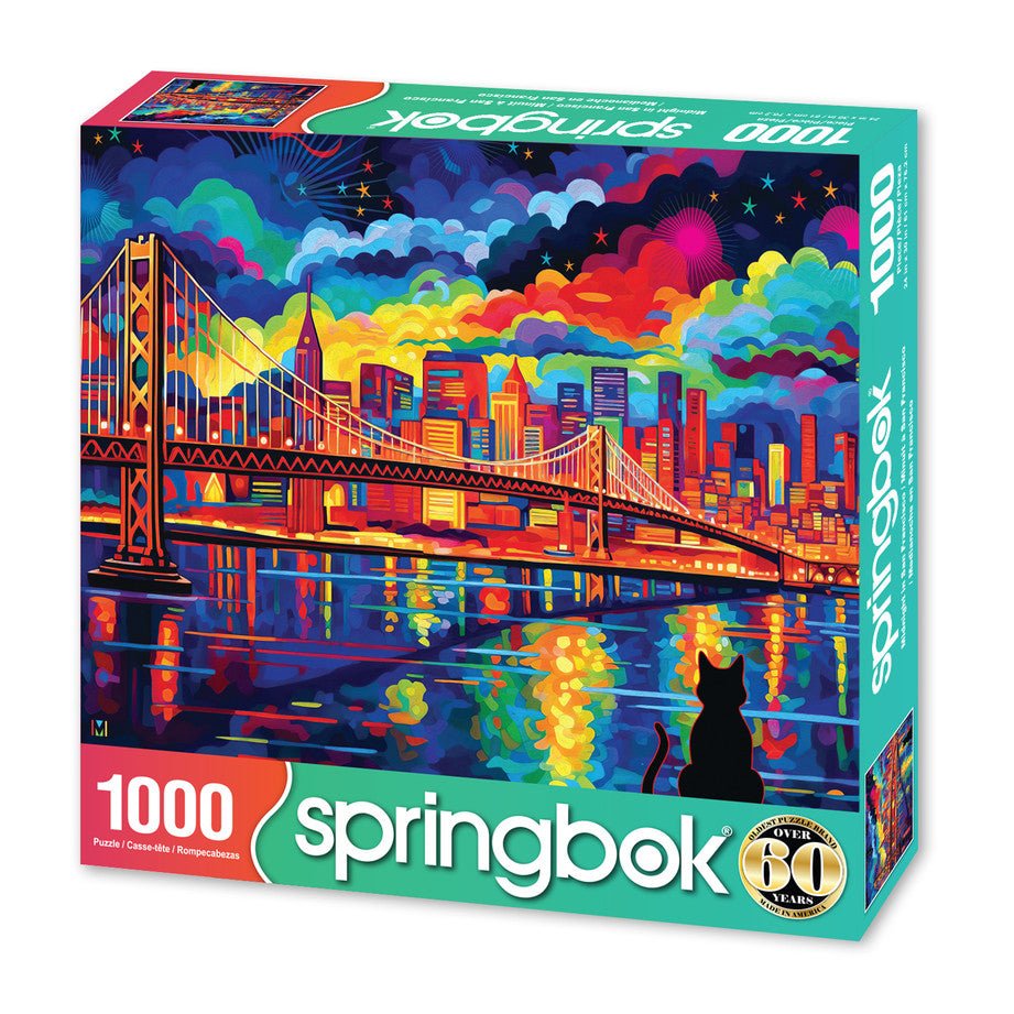 Midnight in San Francisco 1000 Piece Jigsaw Puzzle by Springbok Puzzles