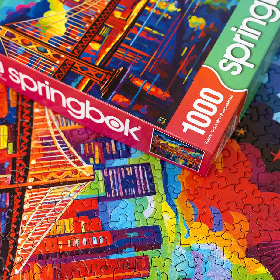 Midnight in San Francisco 1000 Piece Jigsaw Puzzle by Springbok Puzzles