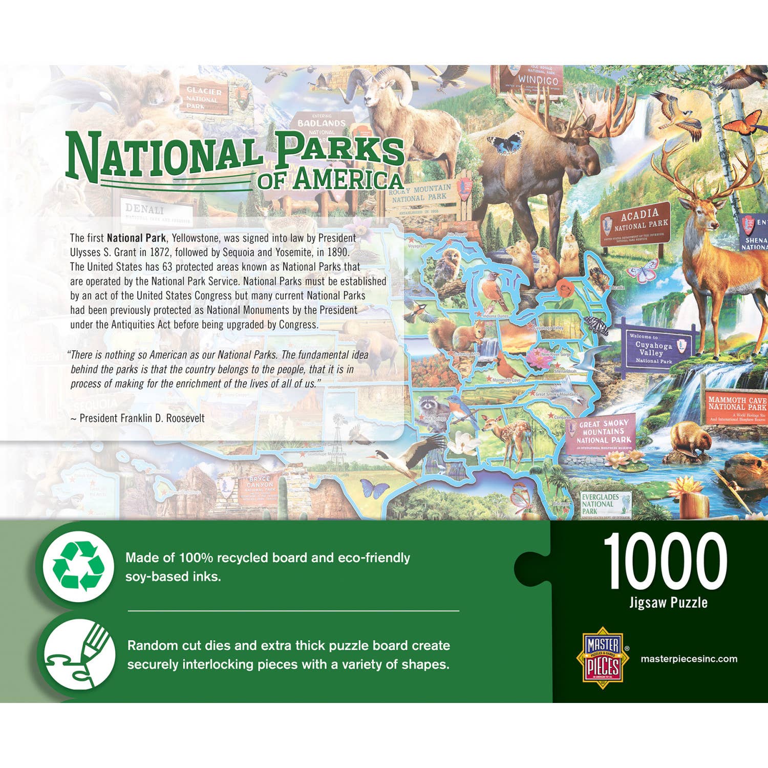National Parks of America 1000 Piece Puzzle by Masterpieces