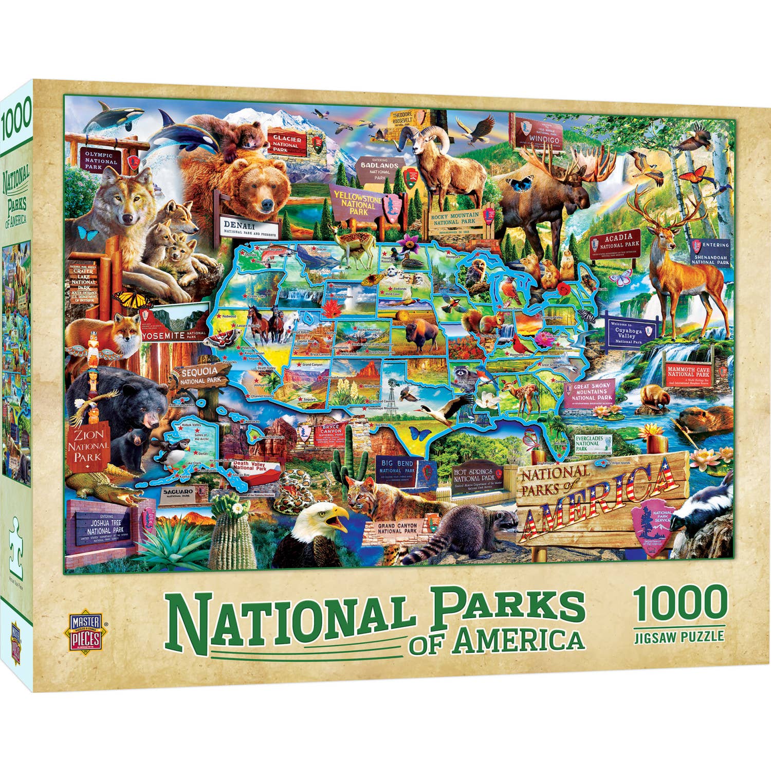 National Parks of America 1000 Piece Puzzle by Masterpieces