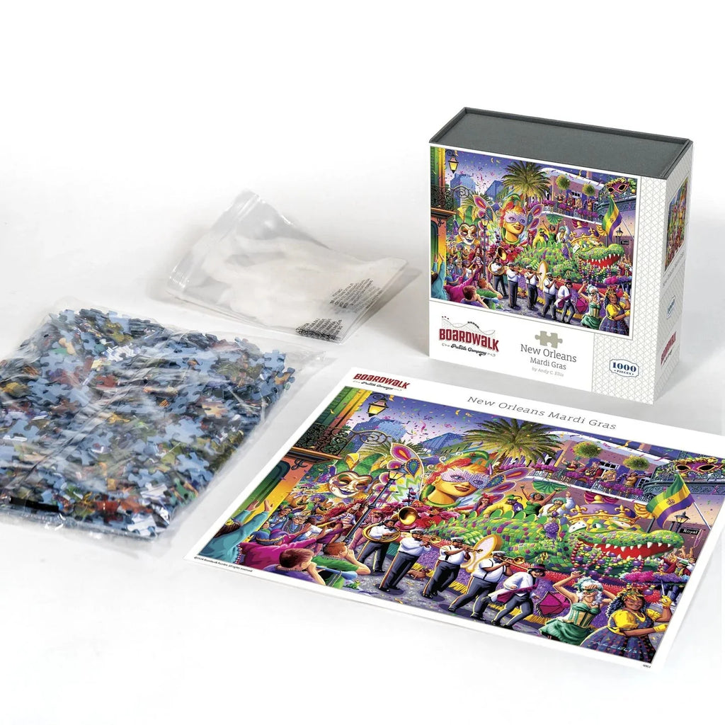New Orleans Mardi Gras 1000 Piece Jigsaw Puzzle by Boardwalk
