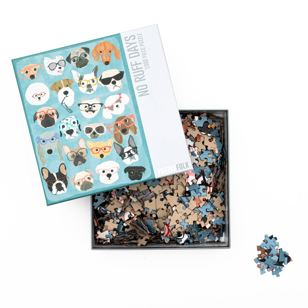 No Ruff Days 1000 Piece Dogs Puzzle by Puzzlefolk