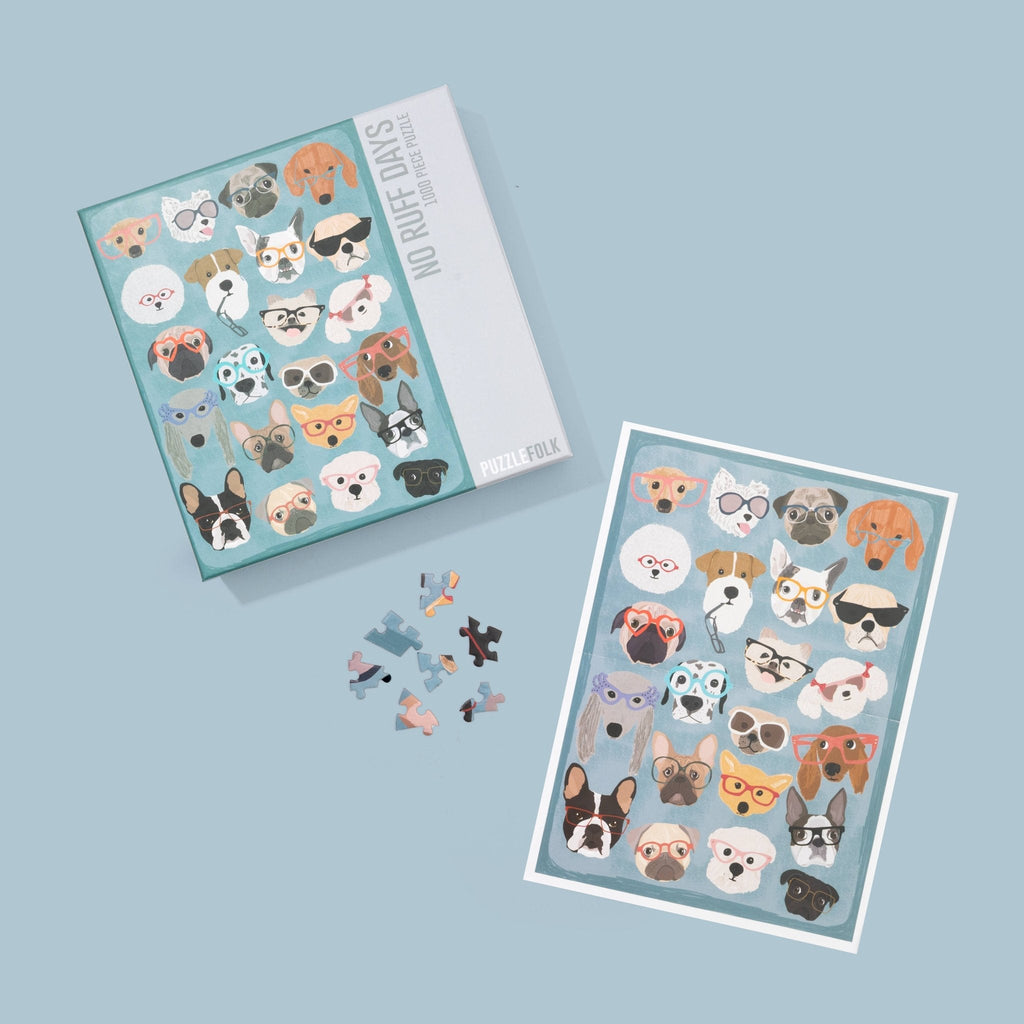 No Ruff Days 1000 Piece Dogs Puzzle by Puzzlefolk
