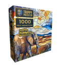 Noble Nomads Stained Glass 1000 Piece Jigsaw Puzzle | Trippy Puzzle Co