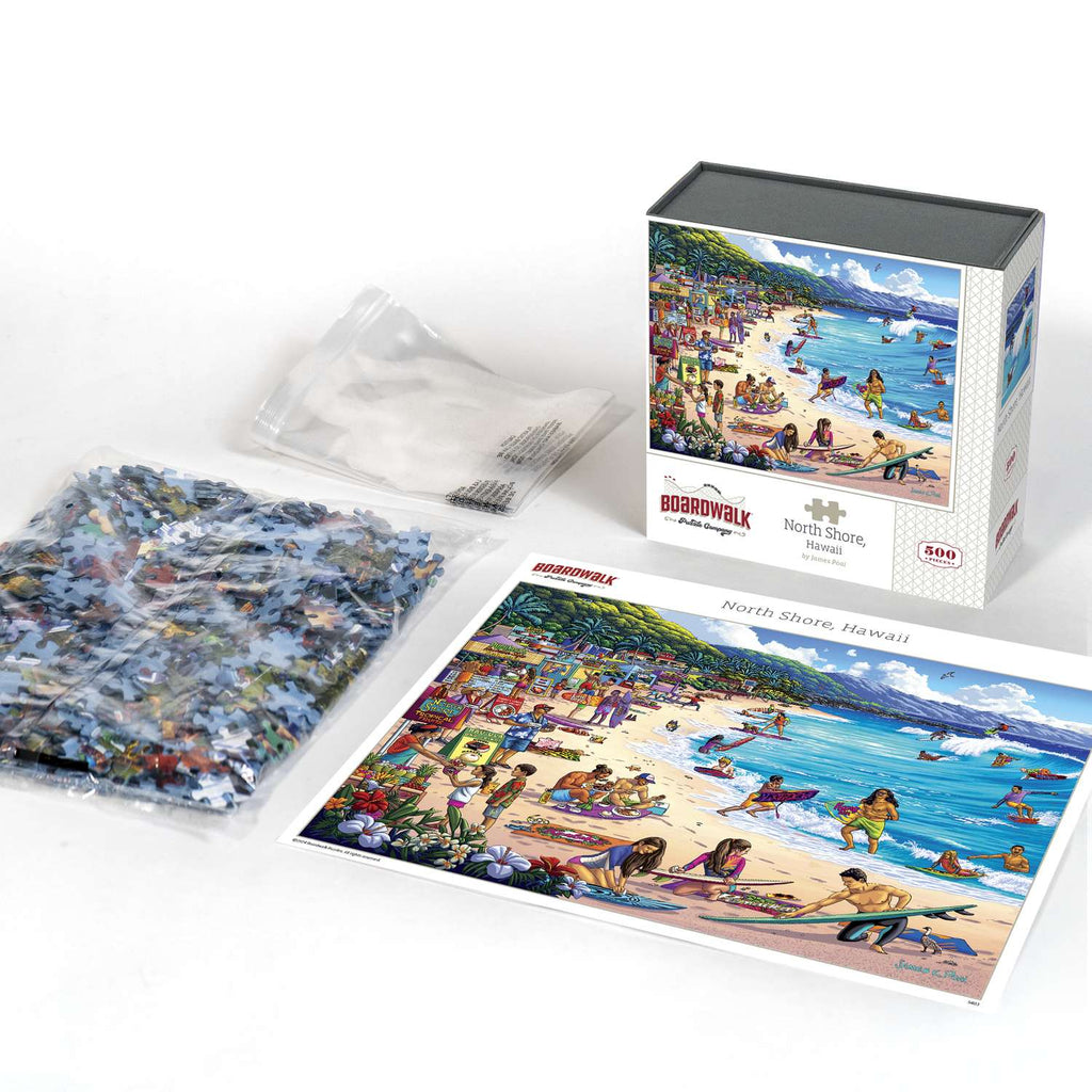 North Shore, Hawaii 500 Piece Jigsaw Puzzle by Boardwalk Puzzle Company