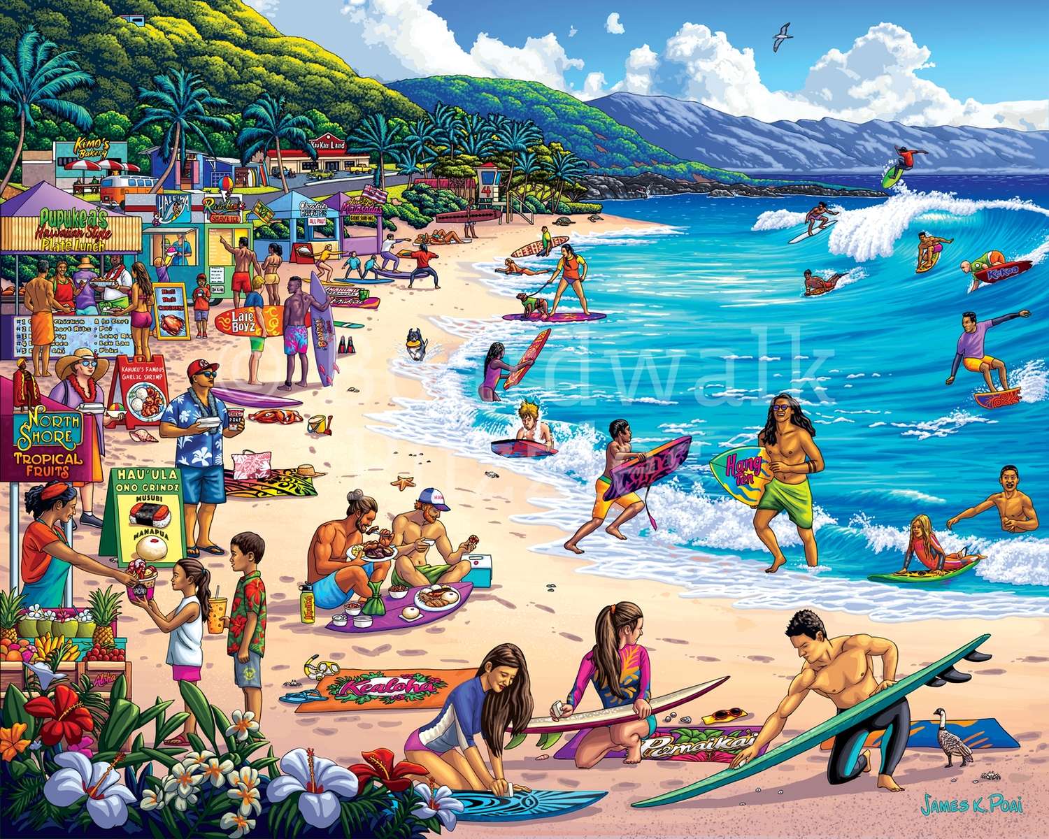 North Shore, Hawaii 500 Piece Jigsaw Puzzle by Boardwalk Puzzle Company