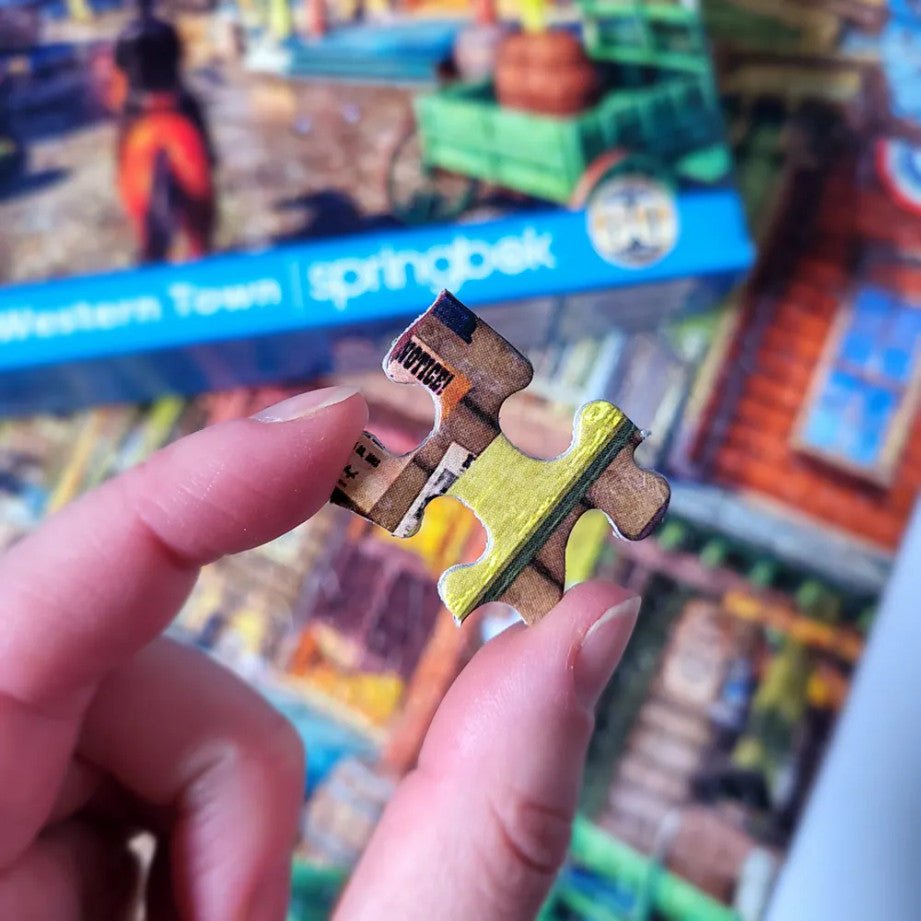 Old Western Town 500 Piece Jigsaw Puzzle by Springbok Puzzles