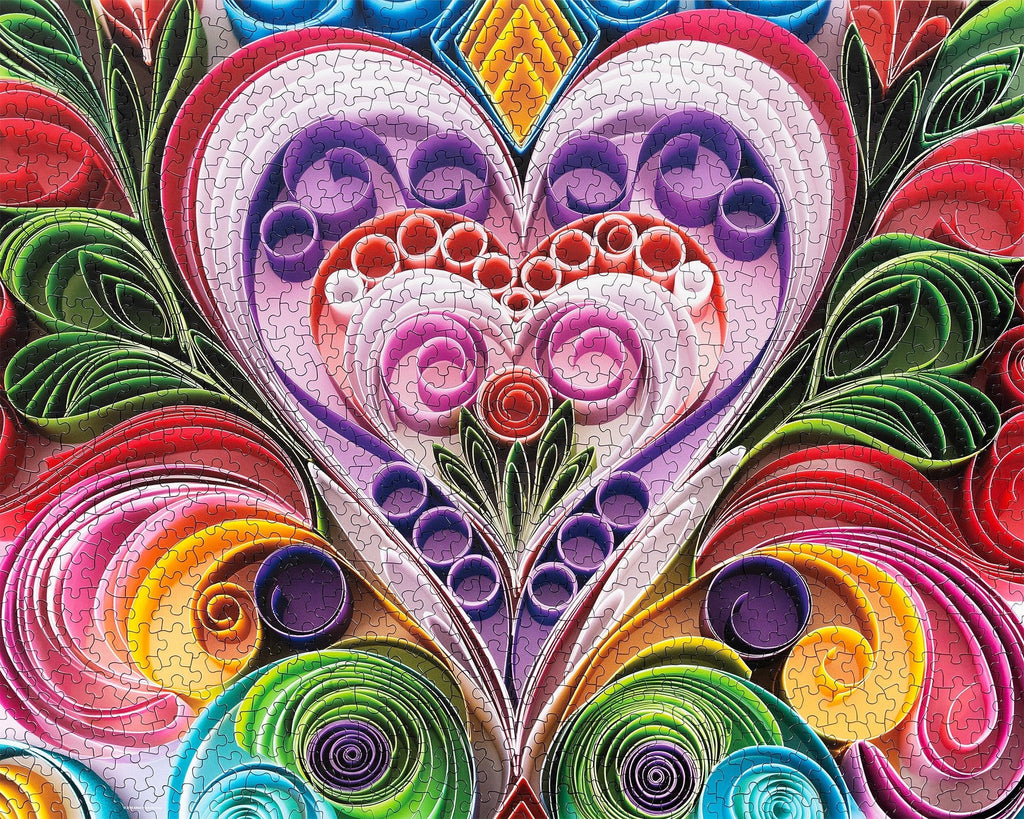 Paper Hearts 1000 Piece Jigsaw Puzzle | Springbok Puzzles