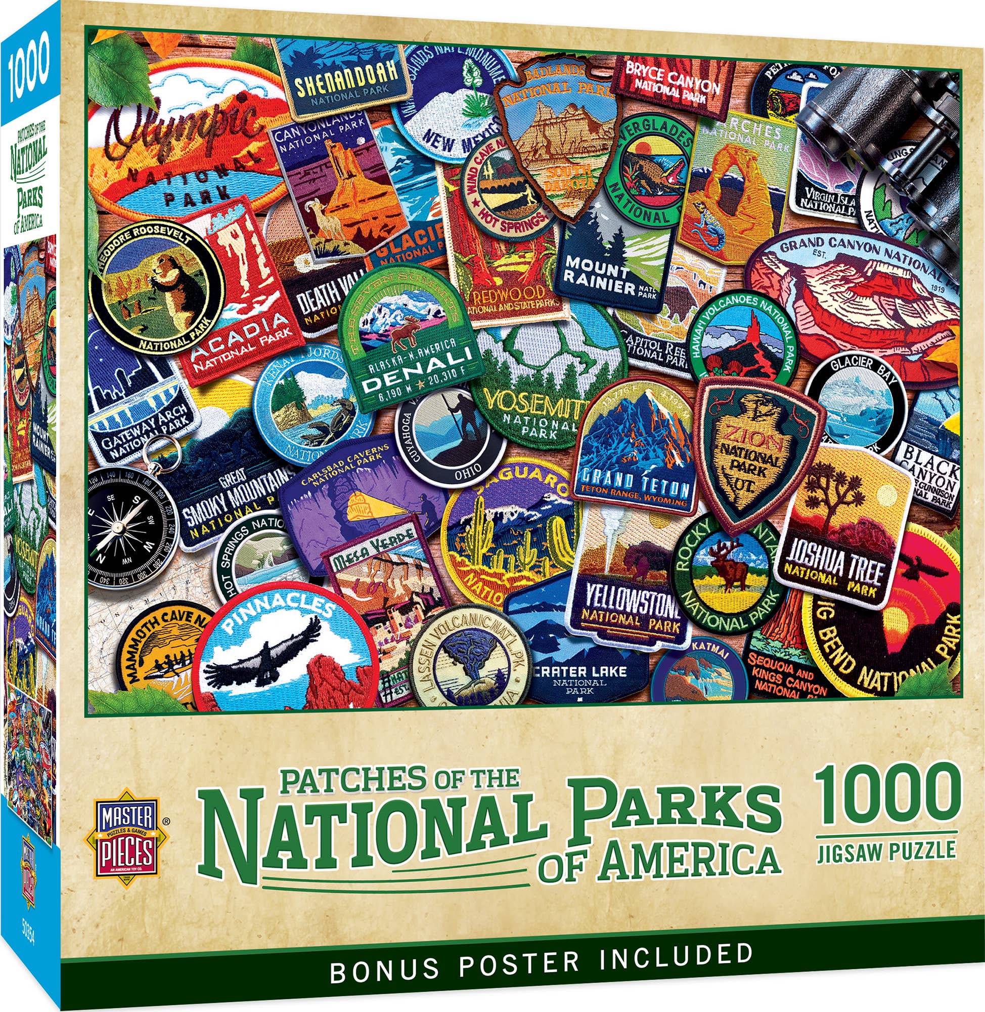 Patches of the National Parks 1000 Piece Puzzle by Masterpieces